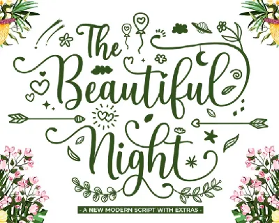 The Beautiful Night font