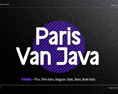 Paris Van Java Sans Serif font