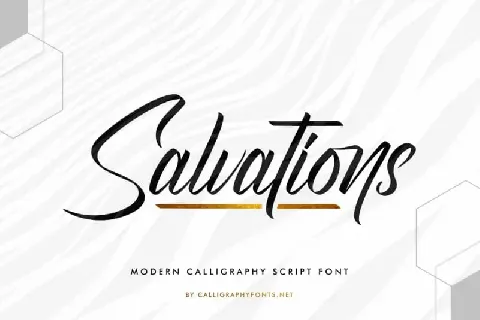 Salvations Calligraphy font