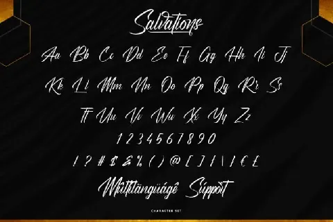 Salvations Calligraphy font