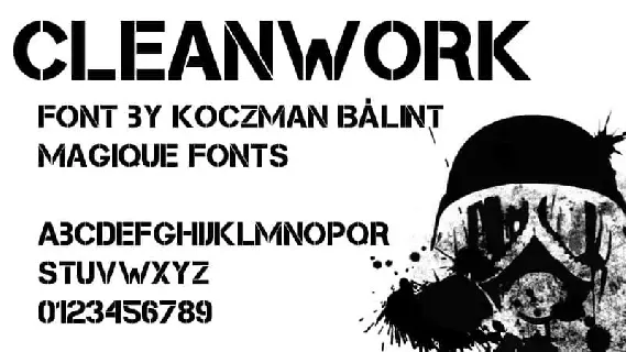 Cleanwork Display font