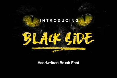 Black Side font