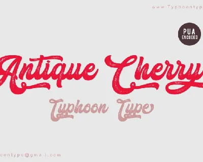 Antique Cherry Script font
