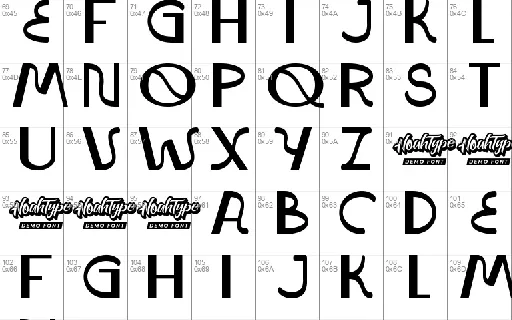 MountainHeatDemo font