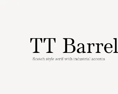 TT Barrels Trl font