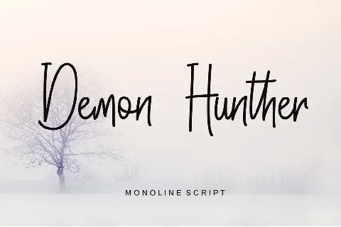 Demon Hunther - Personal Use font