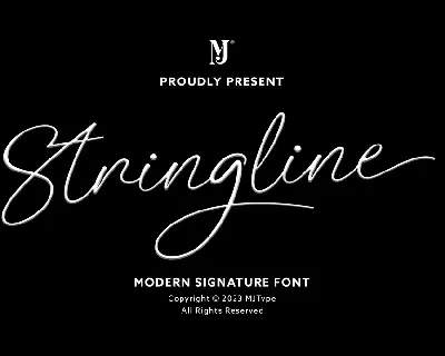 Stringline font