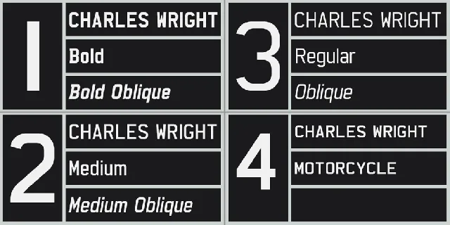 Charles Wright font