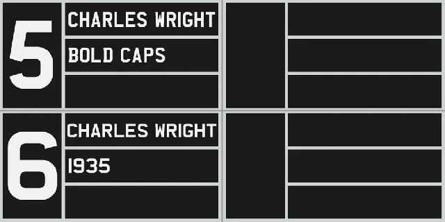 Charles Wright font