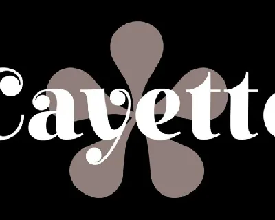 Cayette font