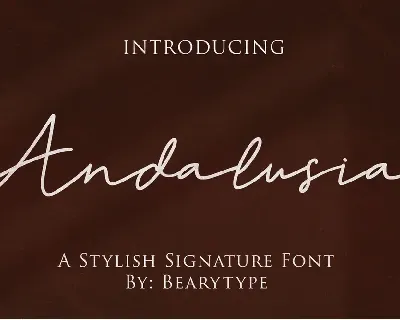 Andalusia font