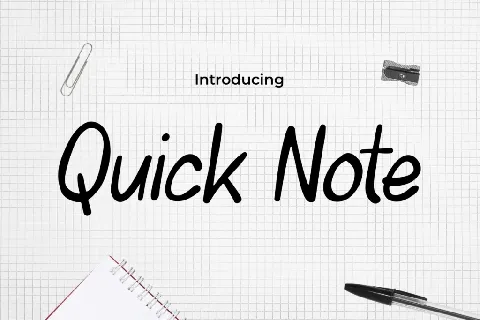 Quick-Note font