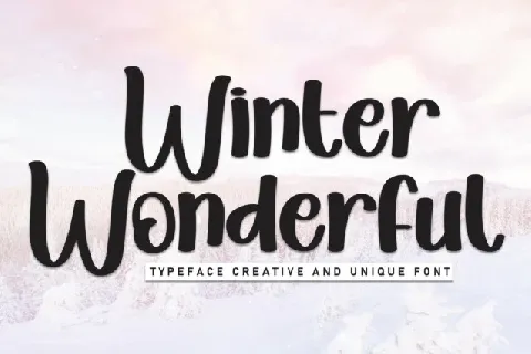 Winter Wonderful Script font