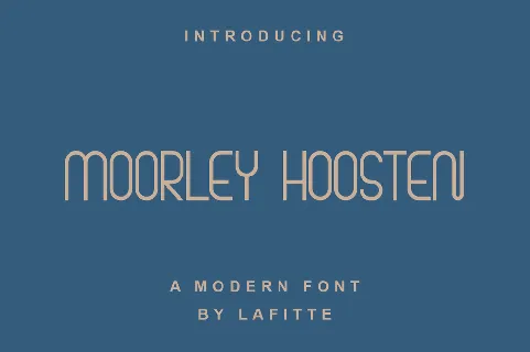 Moorley Hoosten font
