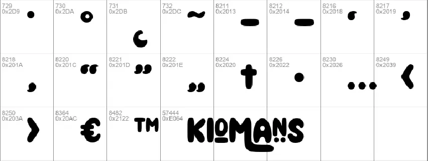 Kidmans font