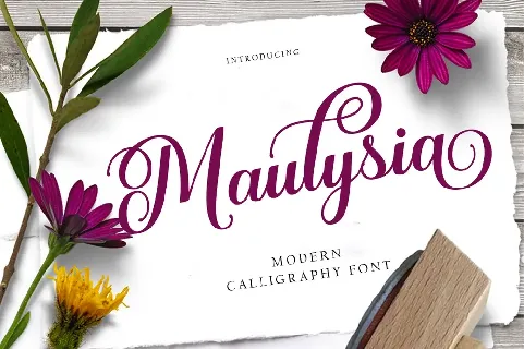 Maulysia font