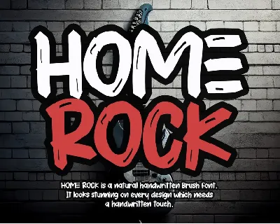 HOME ROCK - Personal Use font