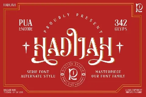 Hadijah font