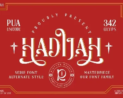 Hadijah font