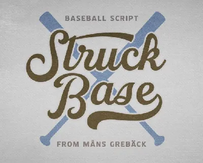 Struck Base font