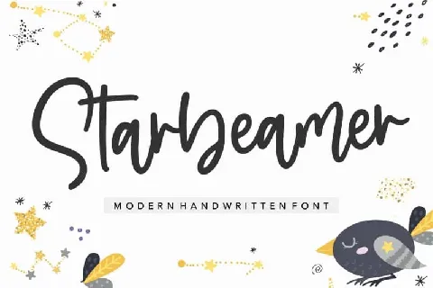 Starbeamer Handwritten font