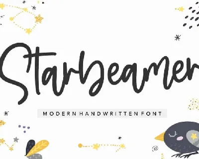 Starbeamer Handwritten font