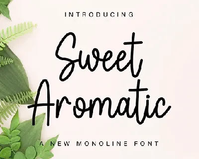 Sweet Aromatic font