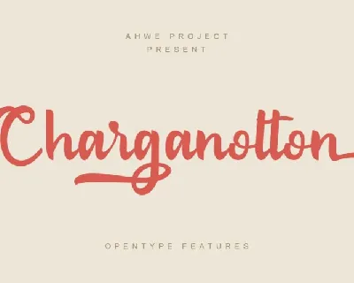 Charganolton font