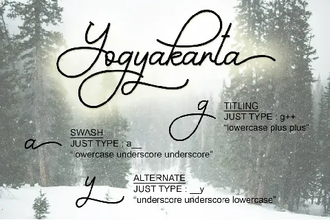 Yogyakarta - Personal Use font