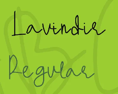 Lavindir font