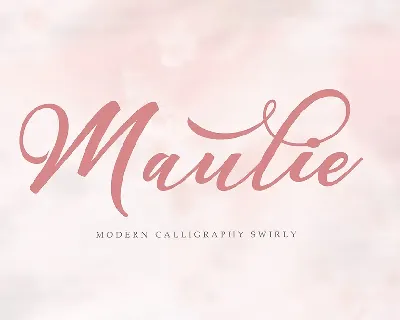 Maulie Script font