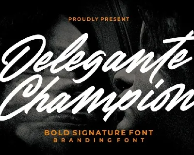 Delegante Champion font