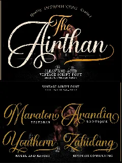 Airthan Script font