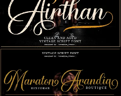 Airthan Script font