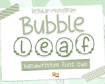Bubble Leaf Monogram font