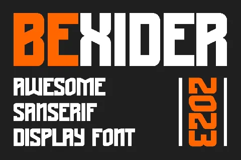 Bexider font