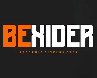 Bexider font