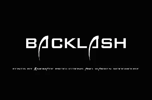 Backlash font