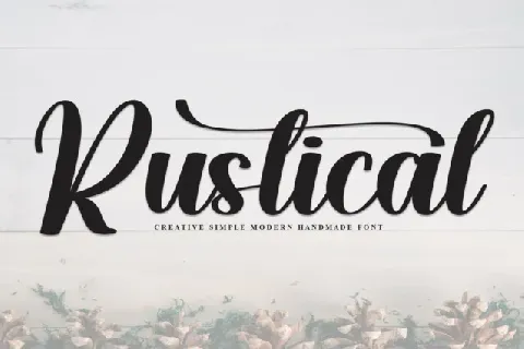 Rustical Calligraphy font