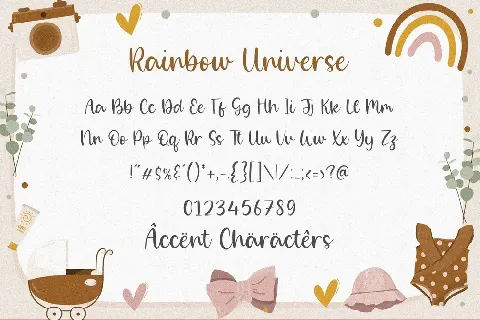 Rainbow Universe font
