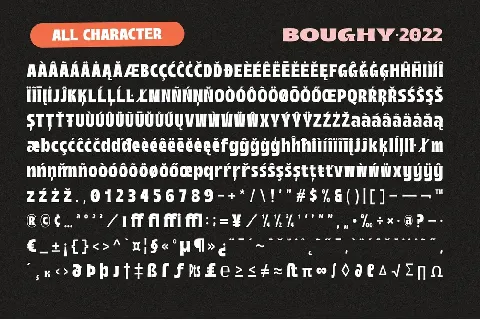 Boughy Free font