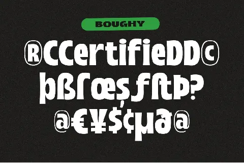 Boughy Free font