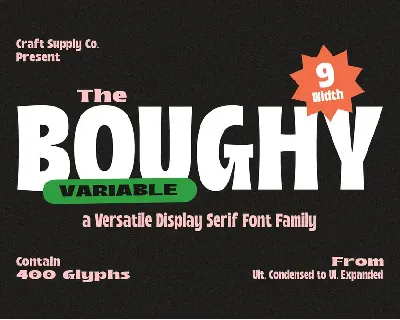 Boughy Free font
