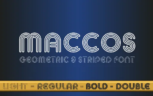 MACCOS font