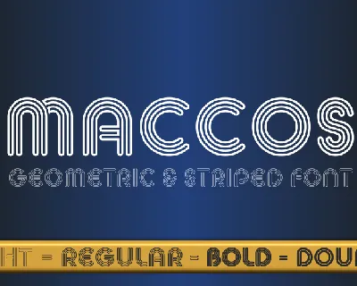 MACCOS font