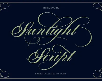 Sunlight Typeface font