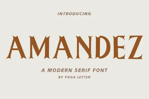 Amandez font