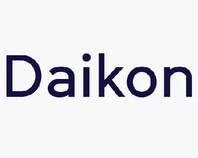 Daikon Sans Serif font