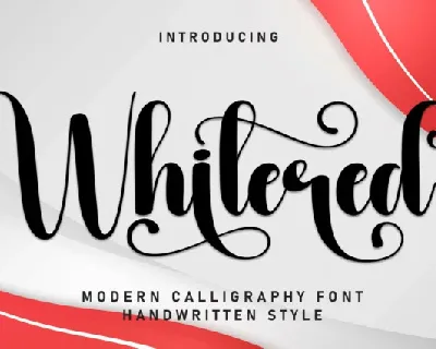 Whitered Script font
