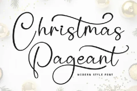 Christmas Pageant Script font